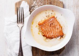 baked salmon with hollandaise sauce recipe