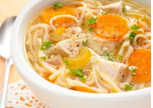 chicken noodle soup with mashed potatoes recipe