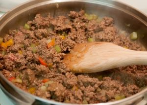 ground beef with asparagus